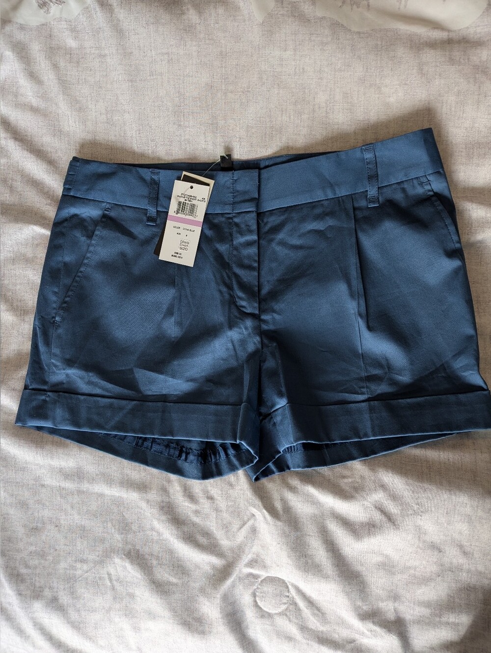 BCBG Classic Navy Tailored Cuffed Shorts